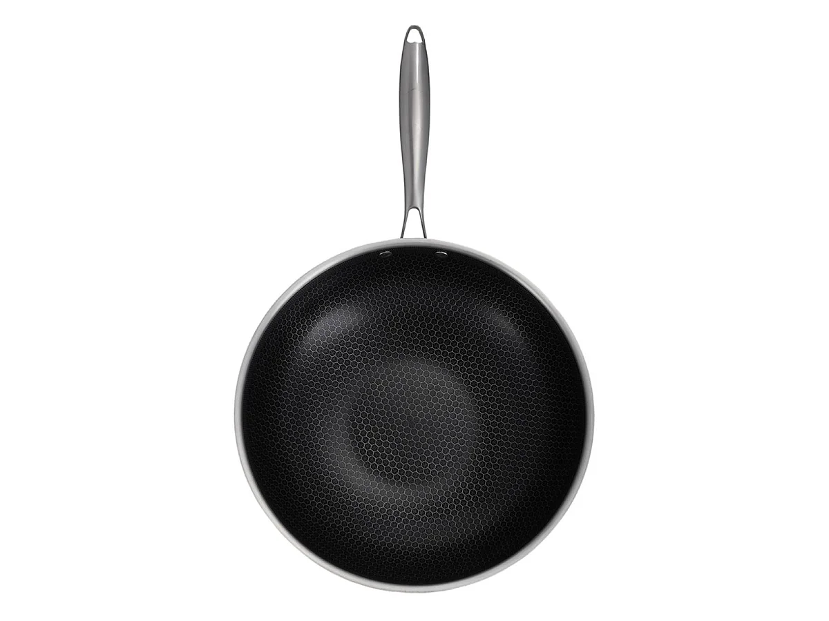 Wok 32cm triplex - "BlackSteel"