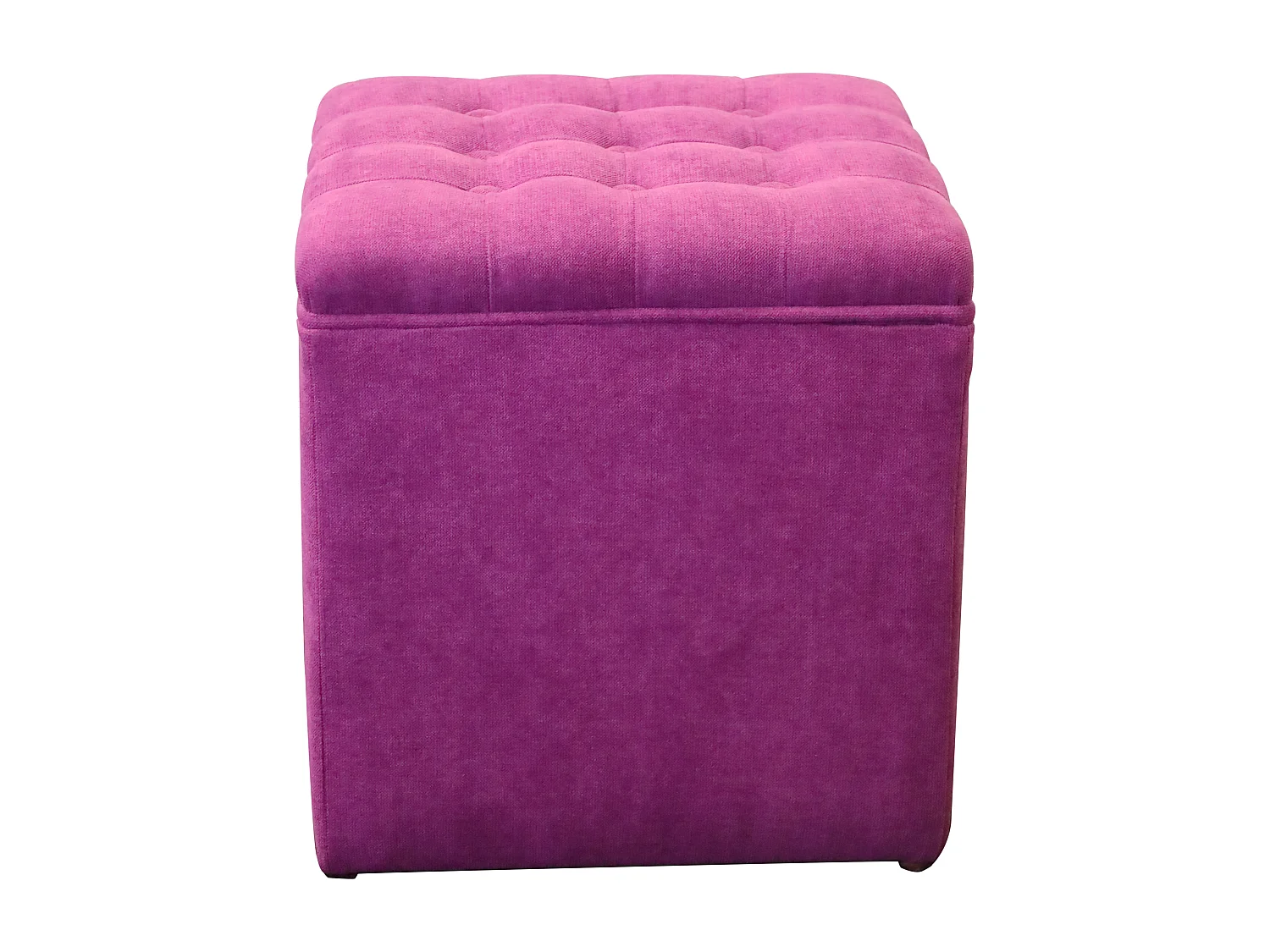 Pouf da interno fucsia in stoffa