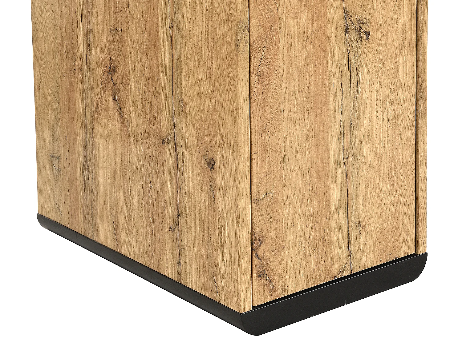 Bureau avec rangements - MDF – Coloris : Naturel et noir - SERGUEI