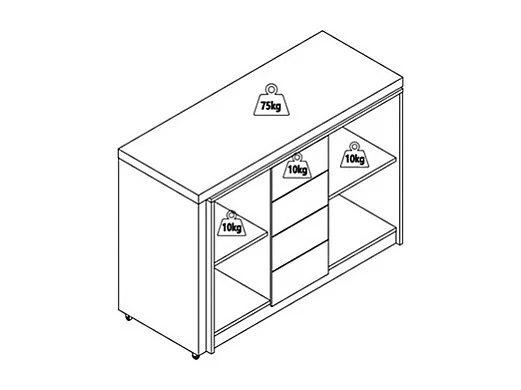 Bureau extensible avec plateau pivotant 360° - MDF – Beige et naturel – PAVELO