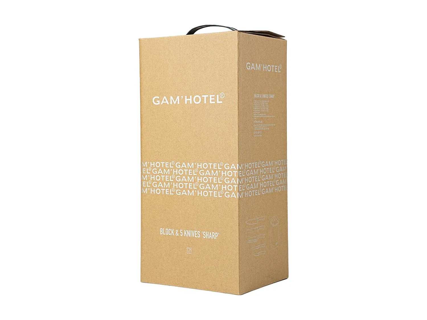 Bloc 5 couteaux - "Sharp"