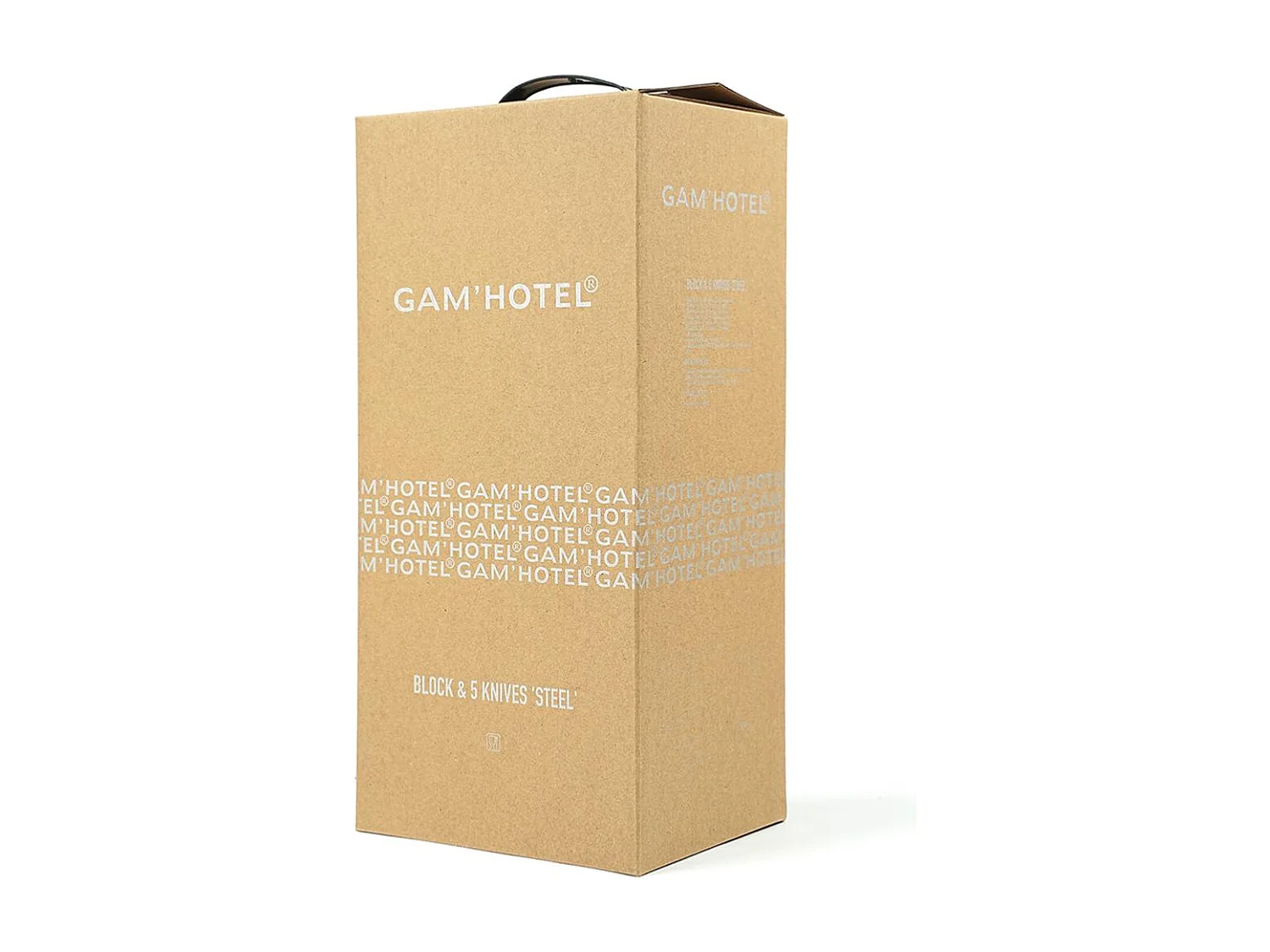 Bloc 5 couteaux - "Steel"