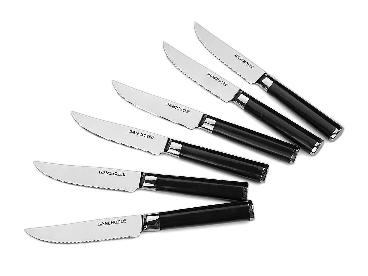 Set 6 couteaux à steak - "Steel"