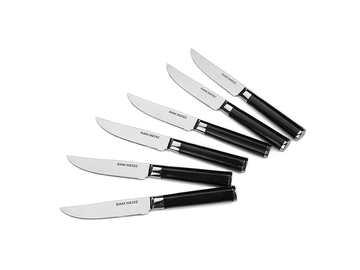 Set 6 couteaux à steak - "Steel"