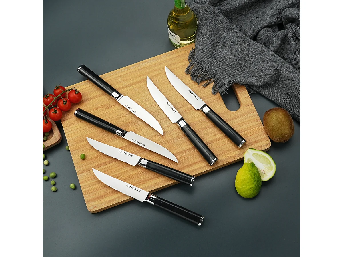 Set 6 couteaux à steak - "Steel"