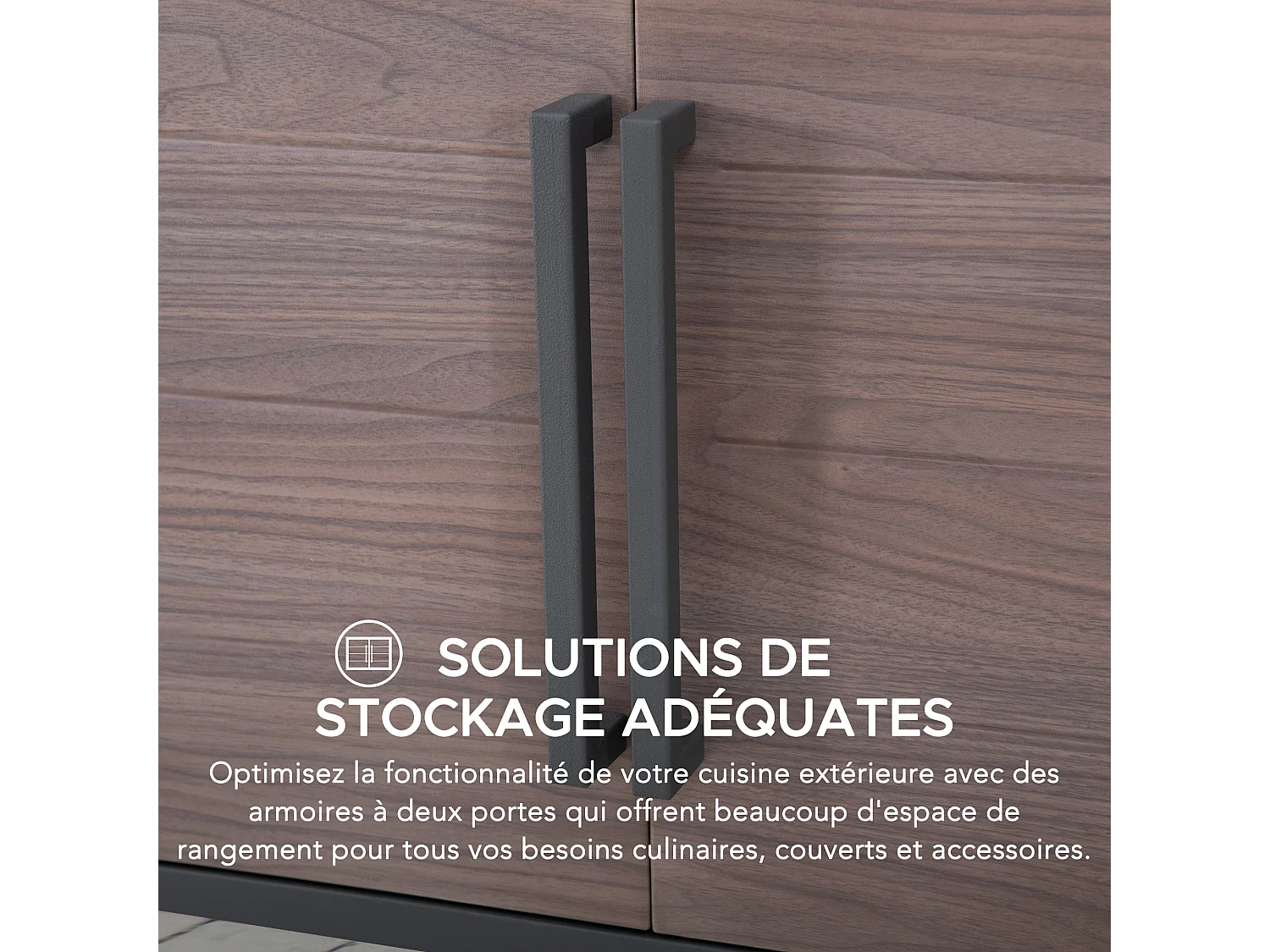 Évier de cuisine en acier inoxydable avec armoire MAMBO