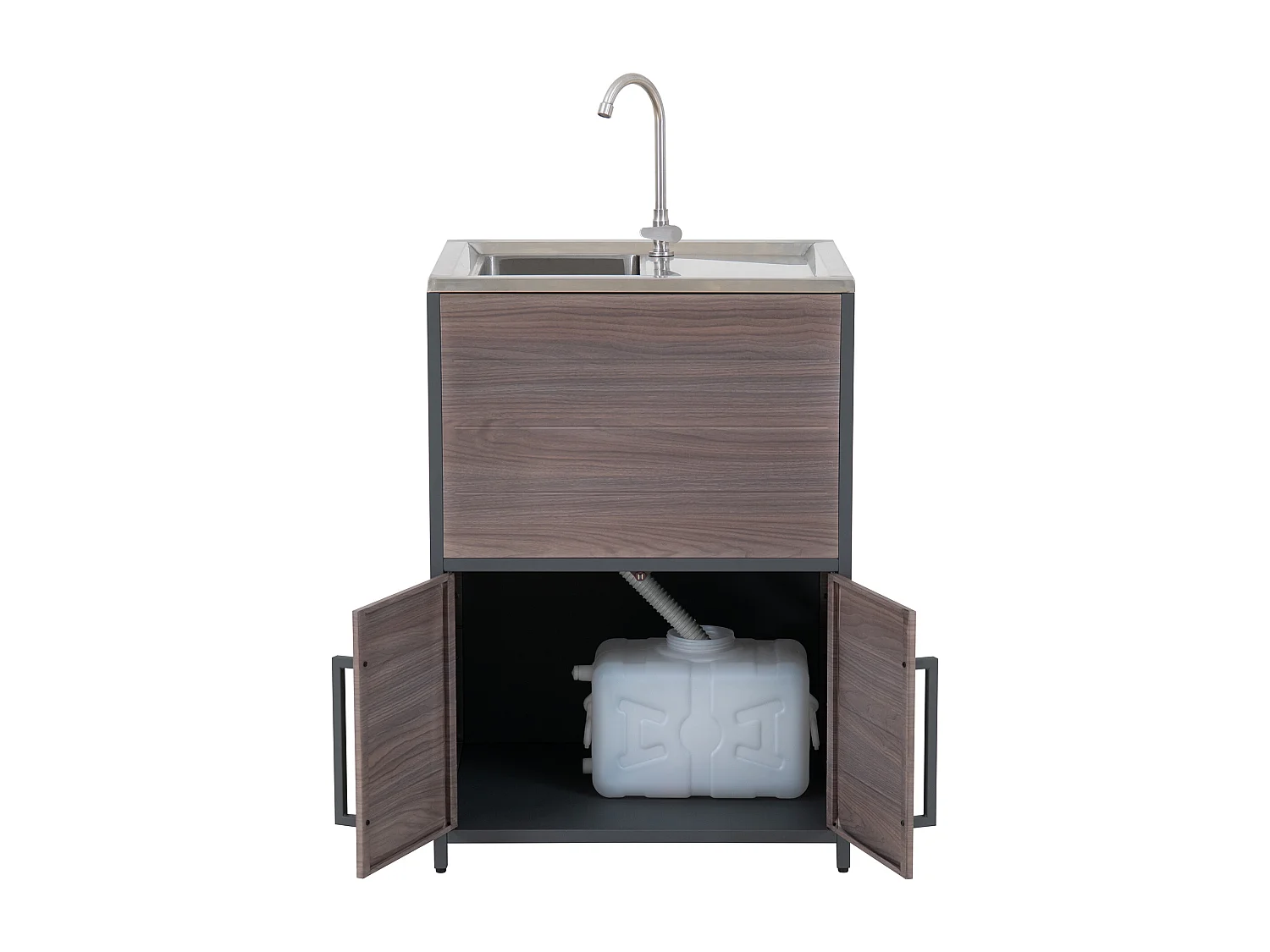 Évier de cuisine en acier inoxydable avec armoire MAMBO