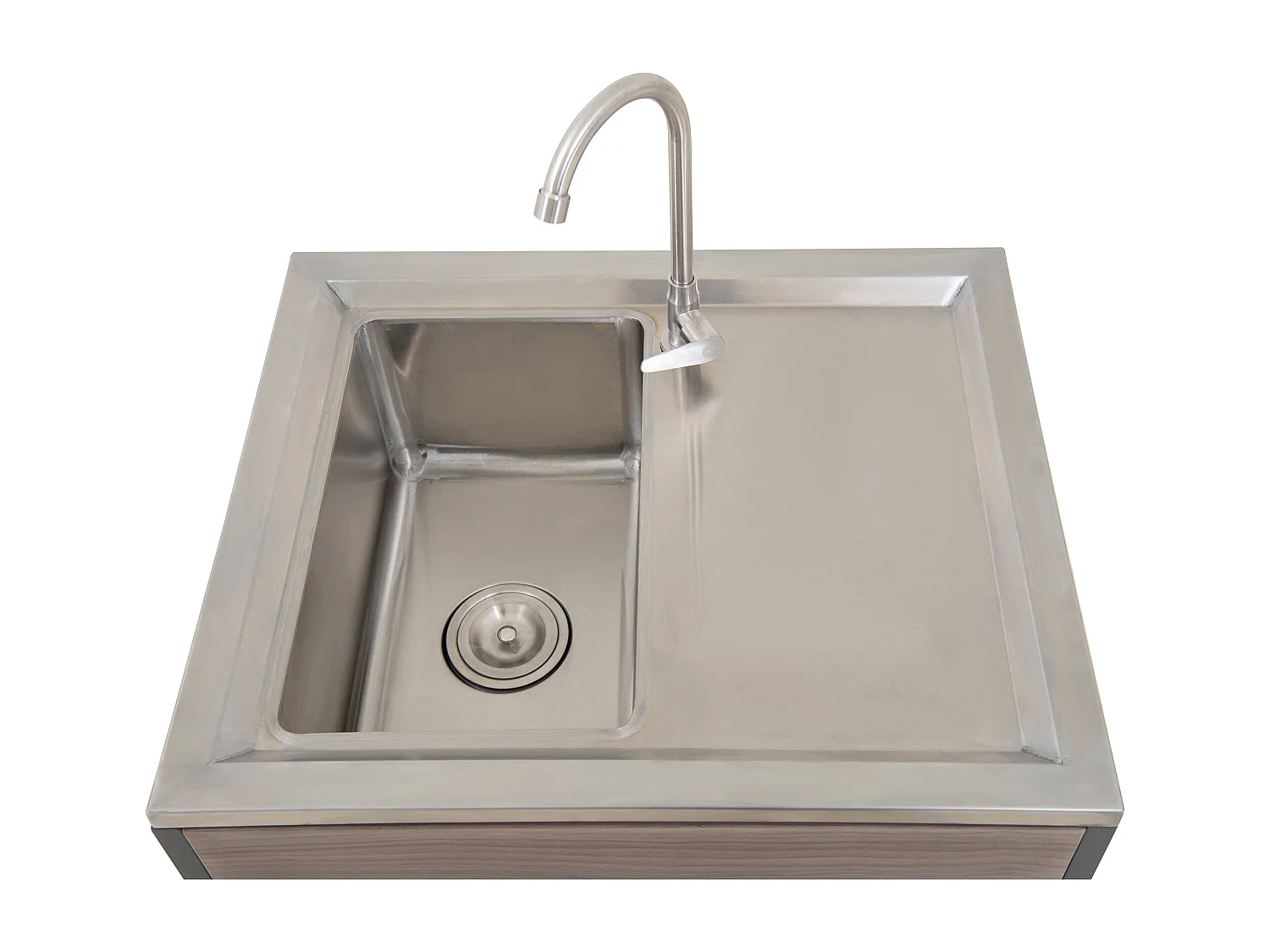 Évier de cuisine en acier inoxydable avec armoire MAMBO