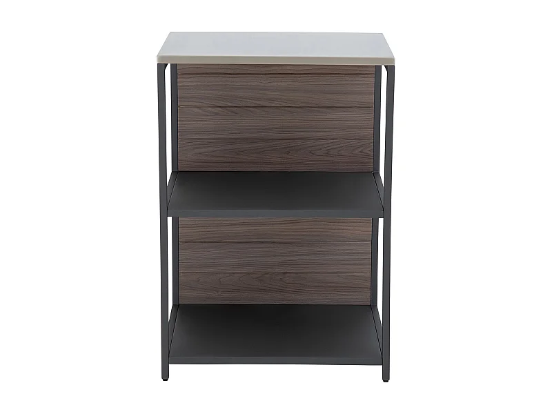 MAMBO Étagère de rangement ouverte à trois niveaux en acier inoxydable pour cuisine extérieure et intérieure