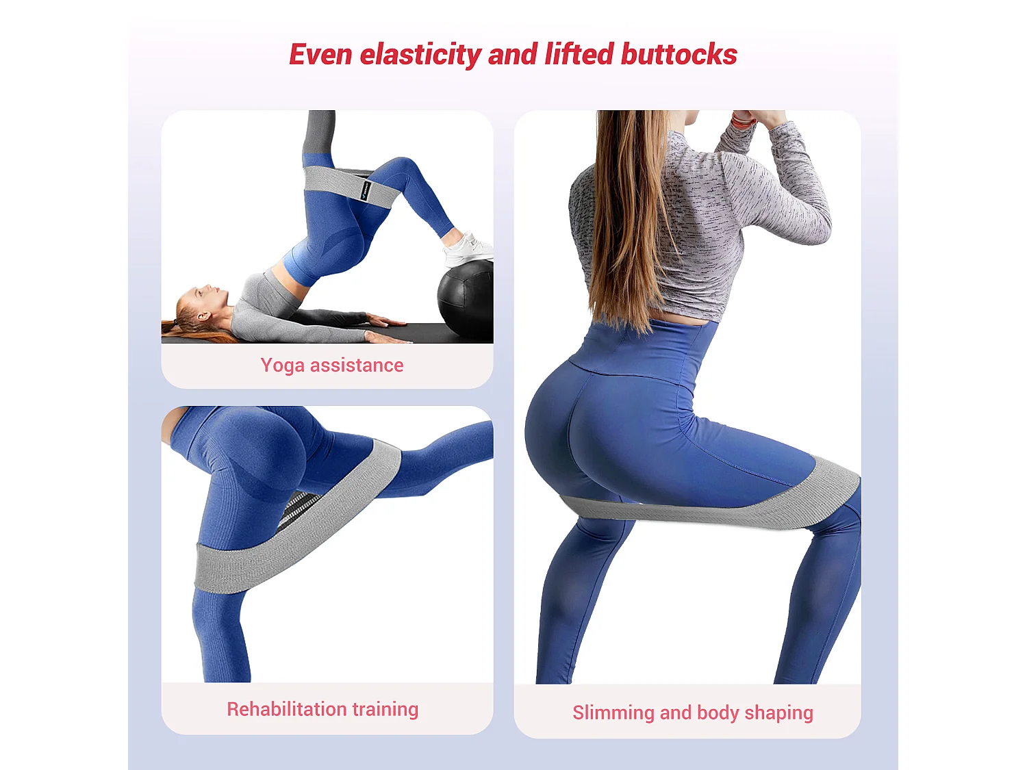 Leg Trainer MERACH, Rotazione di 360°, Design Ergonomico, Silenzioso, Molla ad Alta Resistenza, con Bande di Resistenza, Portatile, Rosa