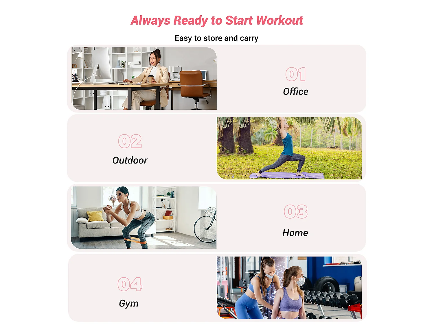 Leg Trainer MERACH, Rotazione di 360°, Design Ergonomico, Silenzioso, Molla ad Alta Resistenza, con Bande di Resistenza, Portatile, Rosa
