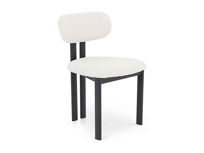 Lot de 2 Chaises FRANCA en Tissu Blanc, Chaise de Salle à Manger et Cuisine au Look Moderne, Pieds en métal