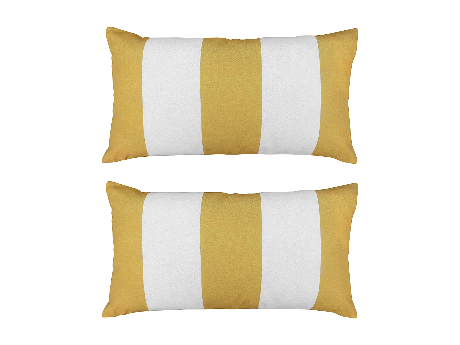 Lots de 2 coussins rectangulaire ocre 50 x 30cm