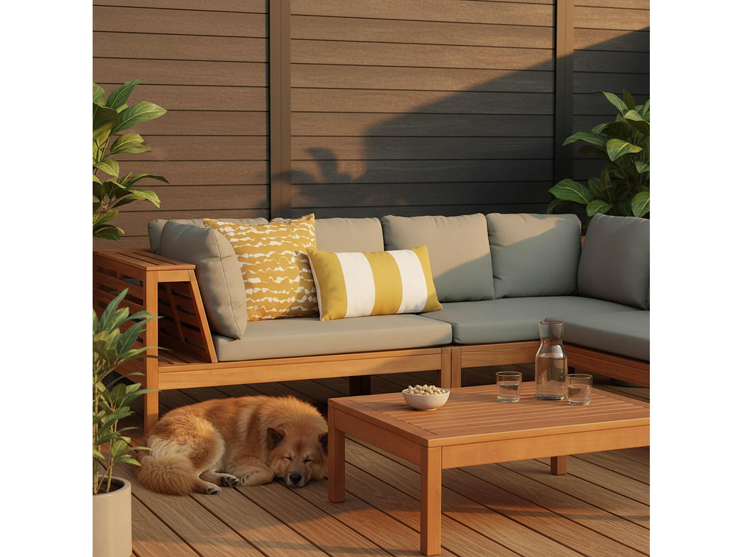 Lots de 2 coussins rectangulaire ocre 50 x 30cm