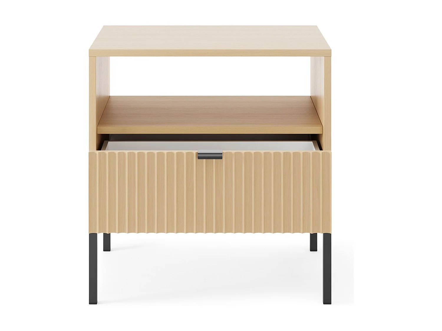 Comodino – con cassetto – Effetto rovere – 54 cm – VELLORE