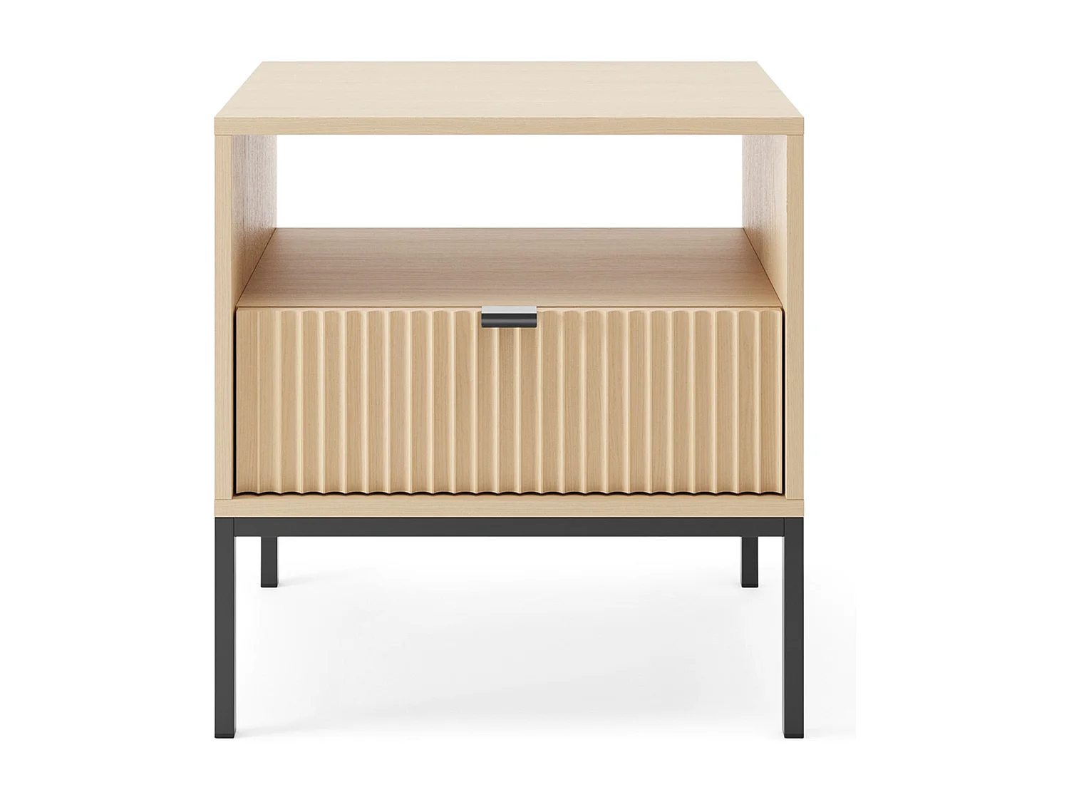 Comodino – con cassetto – Effetto rovere – 54 cm – VELLORE