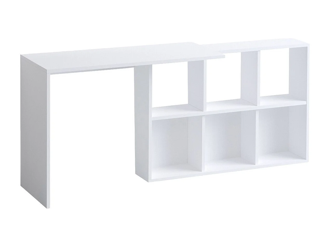 Bureau en bois "Jack" - 145 x 45 x 74 cm - Chêne blanc