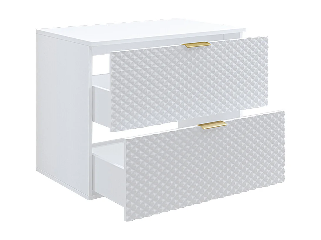 Meuble sous-vasque 80cm sur pieds Cléa Blanc