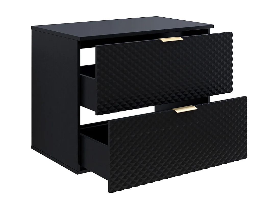 Meuble sous-vasque 80cm sur pieds Cléa Noir