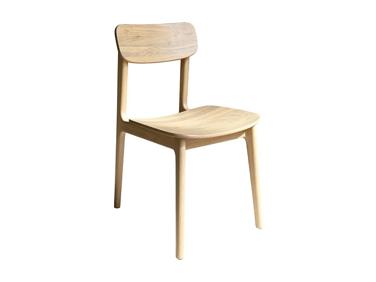 Chaise en bois de chêne Elric (lot de 2)