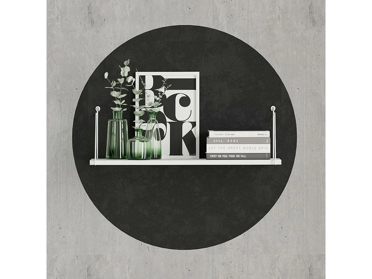 Etagère murale blanche avec montants assortis JENA