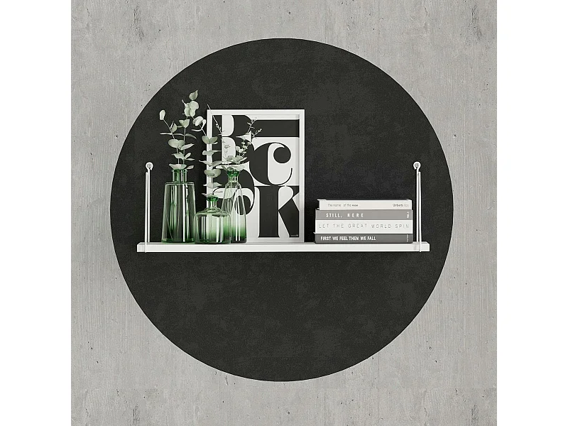 Etagère murale blanche avec montants assortis JENA