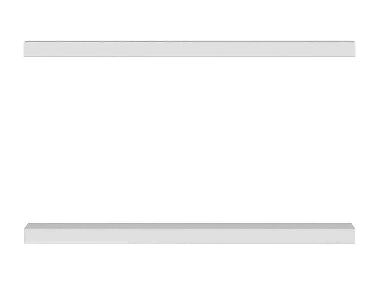 Étagère murale blanche flottante 80 cm (lot de 2) MARFA