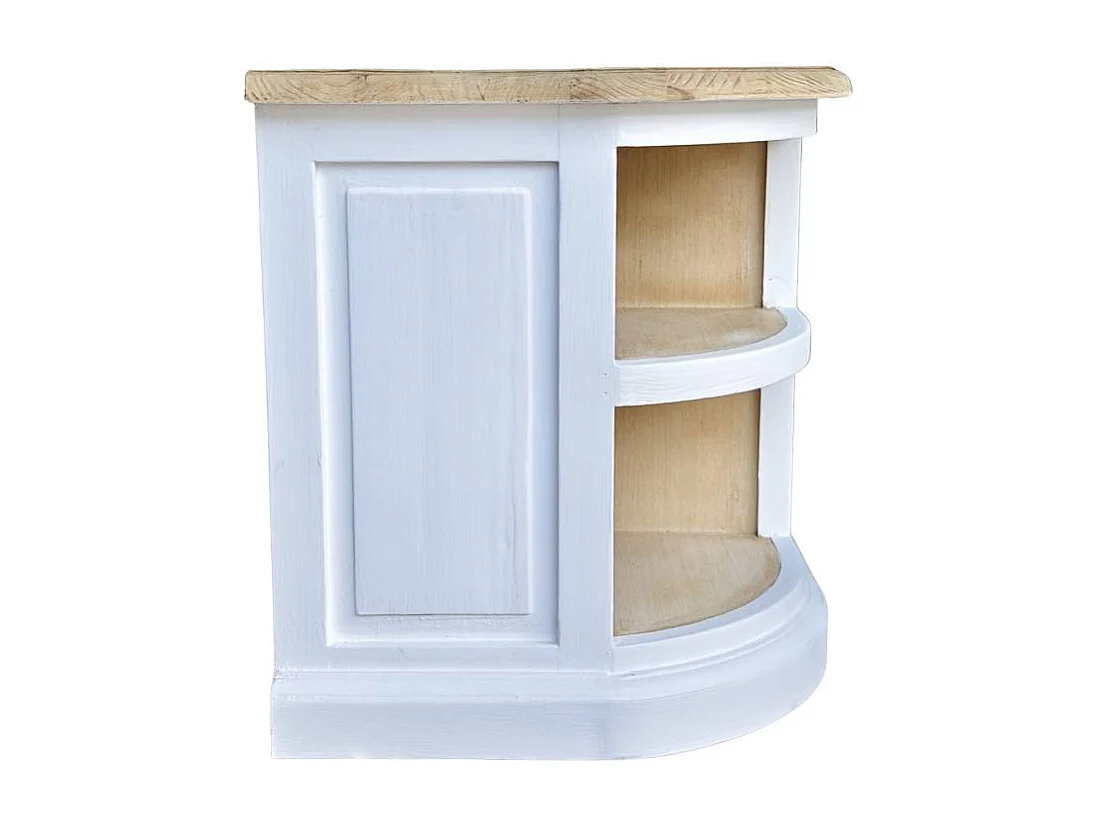 Meuble TV en bois recyclé blanchi Garance