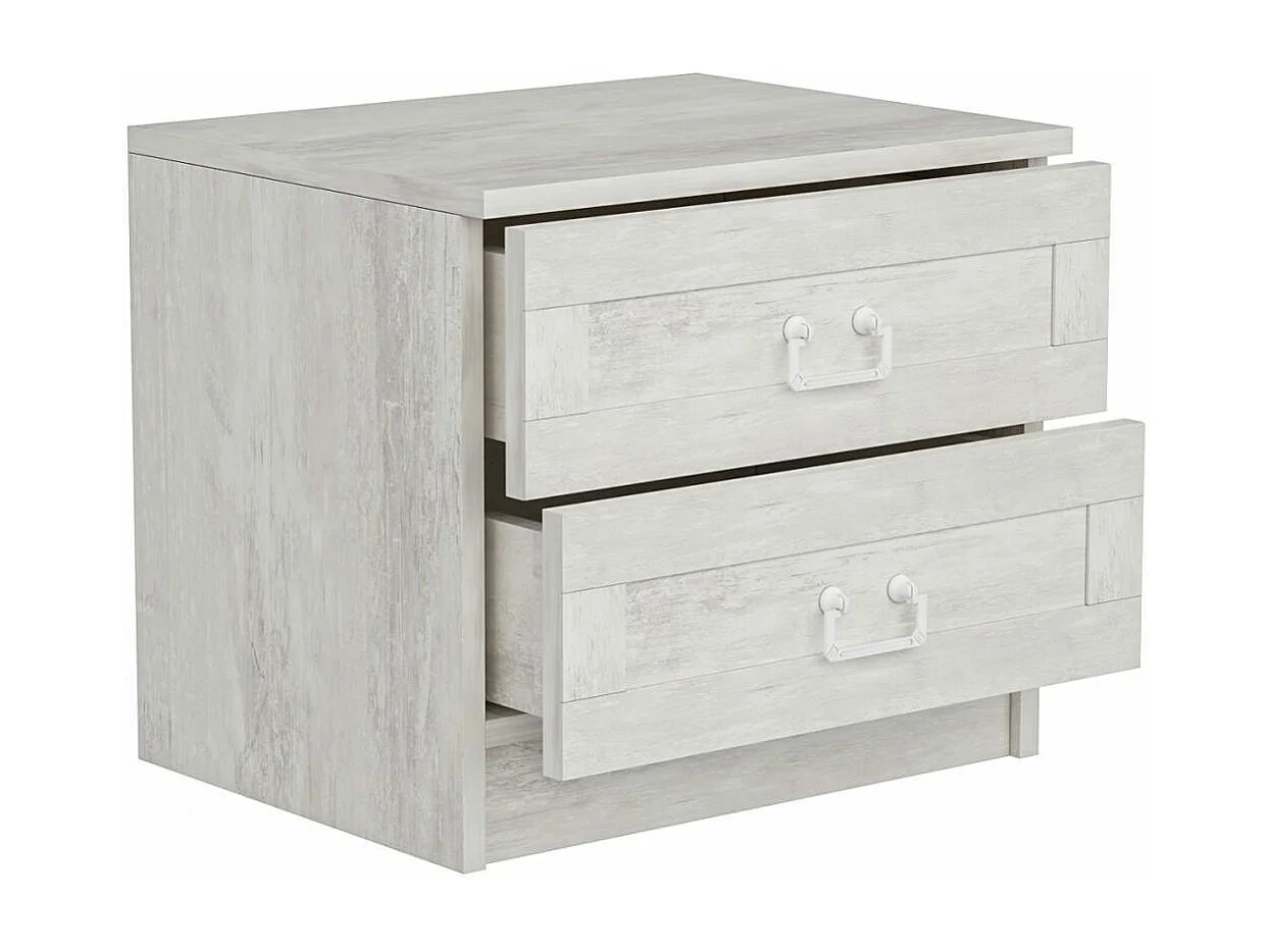 Table de chevet bord de mer 2 tiroirs rangement MARFA