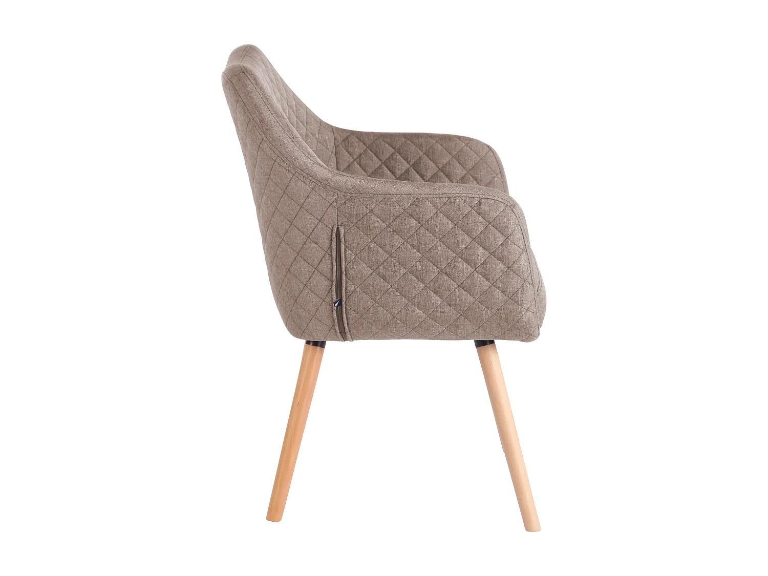 chaise salle à manger - Tissu & Nature - Taupe - Gent