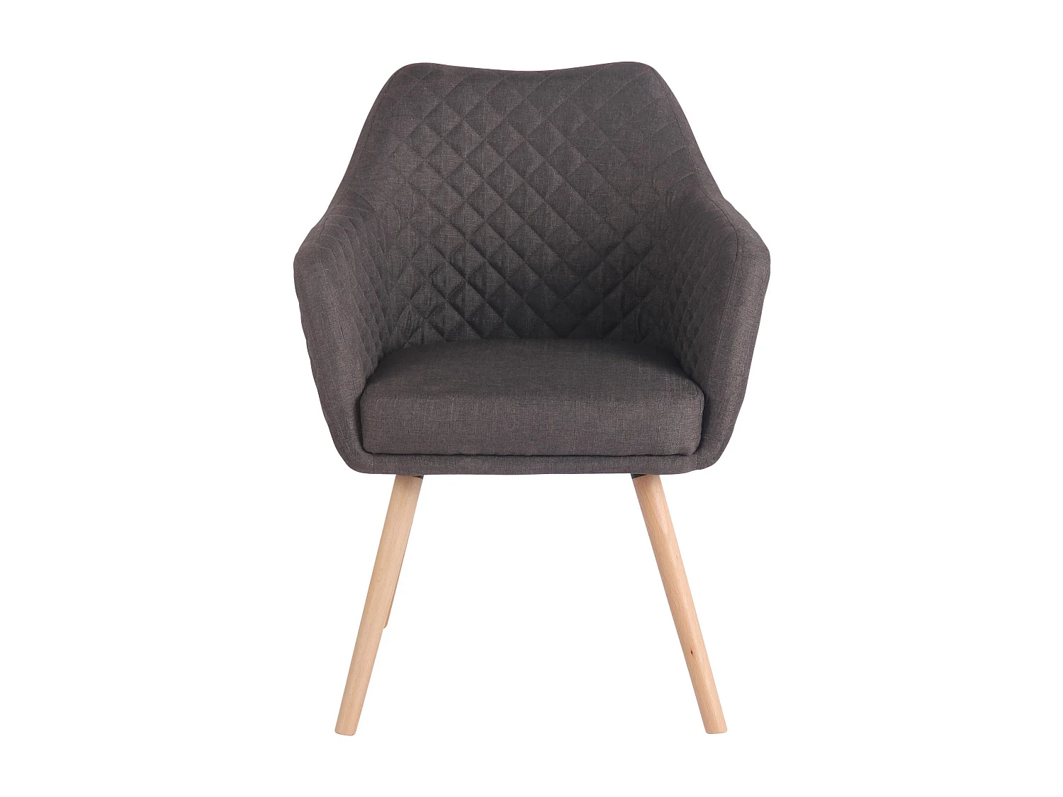 chaise salle à manger - Tissu & Nature - Gris foncé - Gent