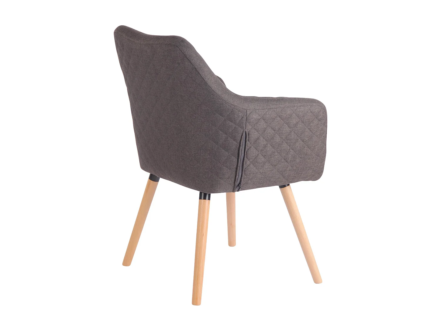 chaise salle à manger - Tissu & Nature - Gris foncé - Gent