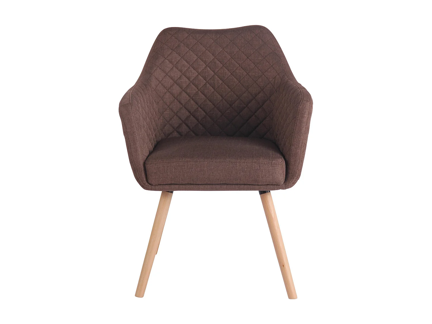 chaise salle à manger - Tissu & Nature - Marron - Gent