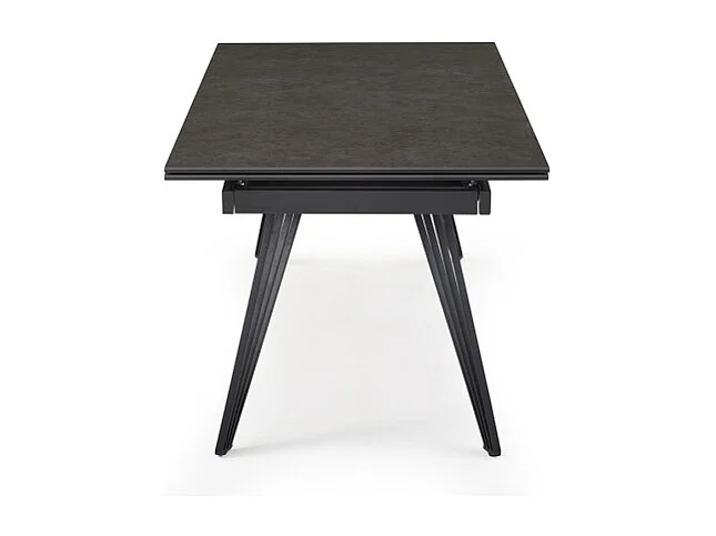Table extensible 180 à 260 cm céramique gris anthracite pieds filaires - UTAH 01