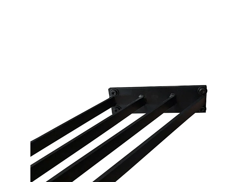 Table extensible 180 à 260 cm céramique gris anthracite pieds filaires - UTAH 01