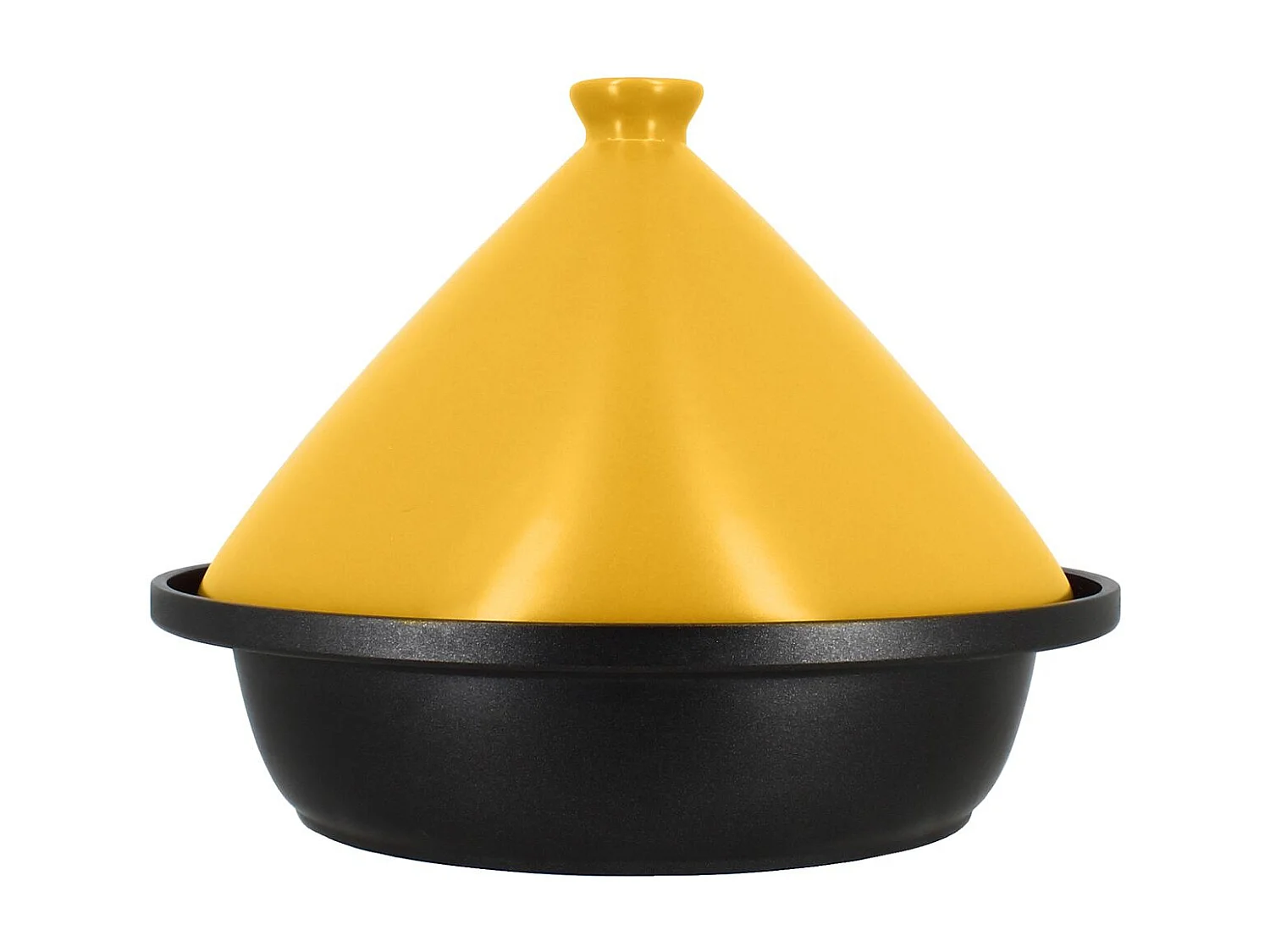 Menastyl - Tajine D24cm Fond Alu Induction Couvercle En Céramique Safran