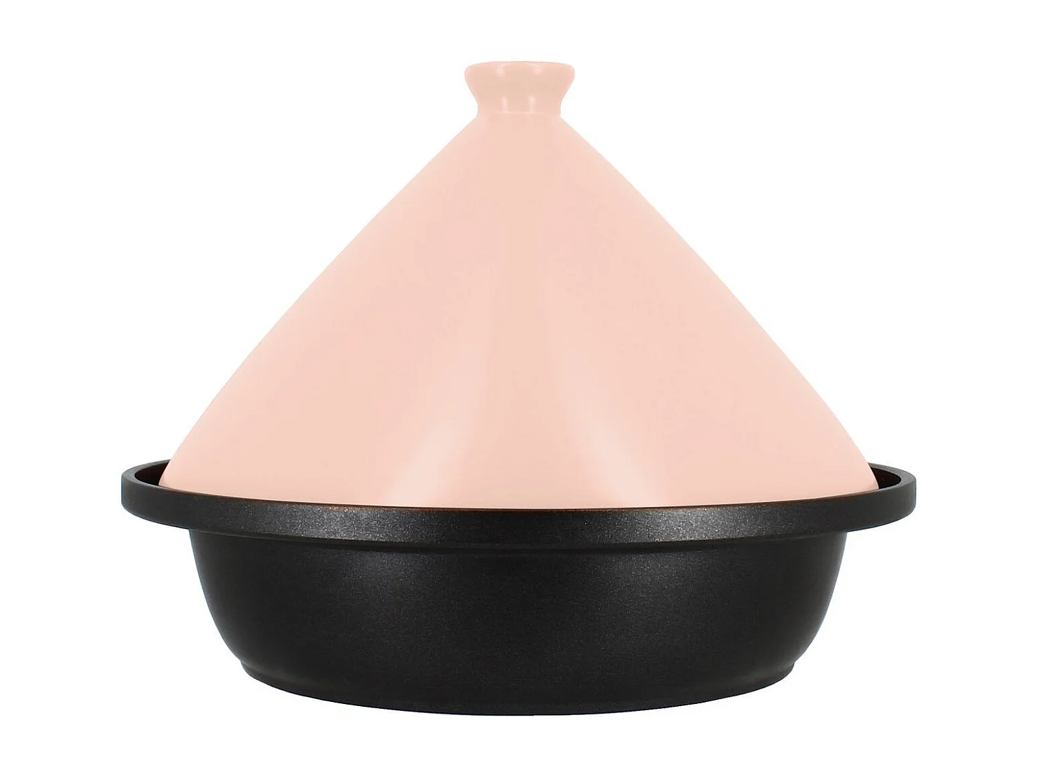 Menastyl - Tajine D24cm Fond Alu Induction Couvercle En Ceramique Rose