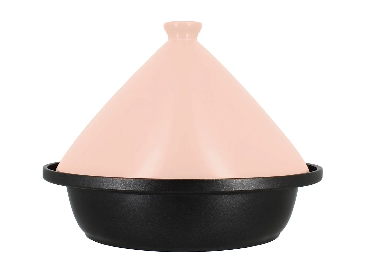 Menastyl - Tajine D24cm Fond Alu Induction Couvercle En Céramique Rose