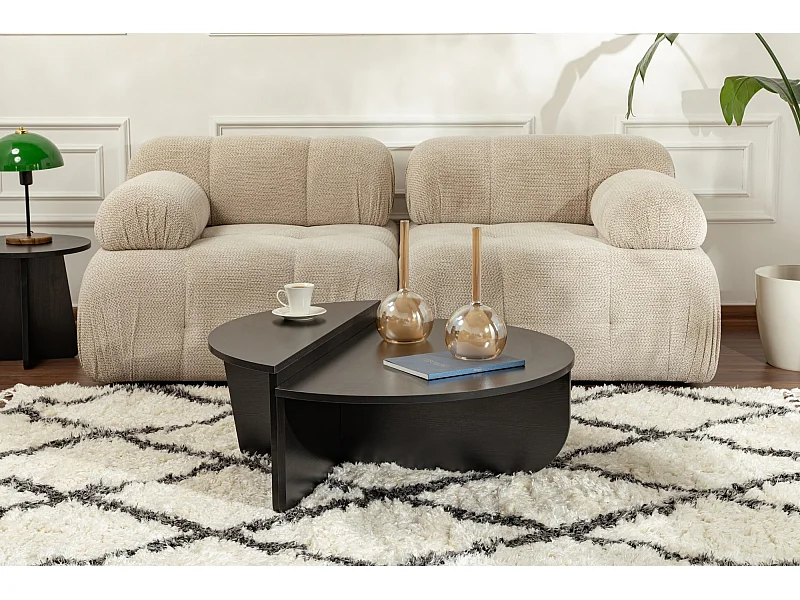 Table basse en bois "Orion" - 90 x 60 x 30 cm - BoisNoir