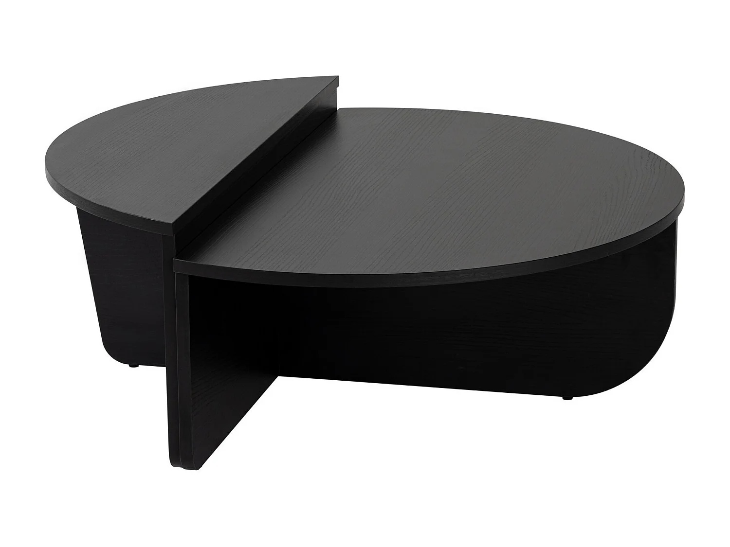Table basse en bois "Orion" - 90 x 60 x 30 cm - Bois Noir