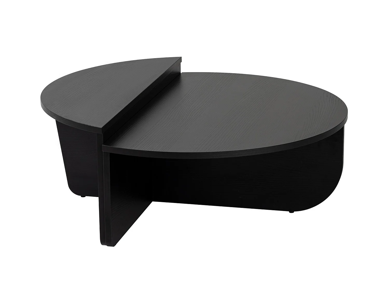 Table basse en bois "Orion" - 90 x 60 x 30 cm - Bois Noir
