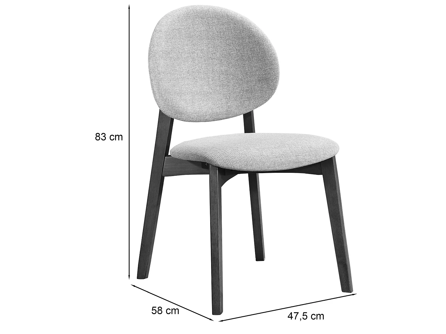Holzstuhl Braun / Beige – STENNE