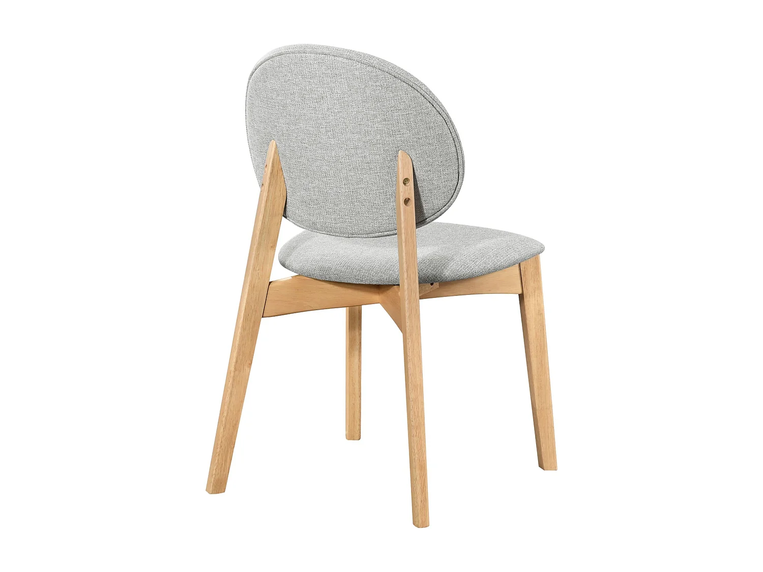 Holzstuhl Helles Holz / Hellgrau – STENNE