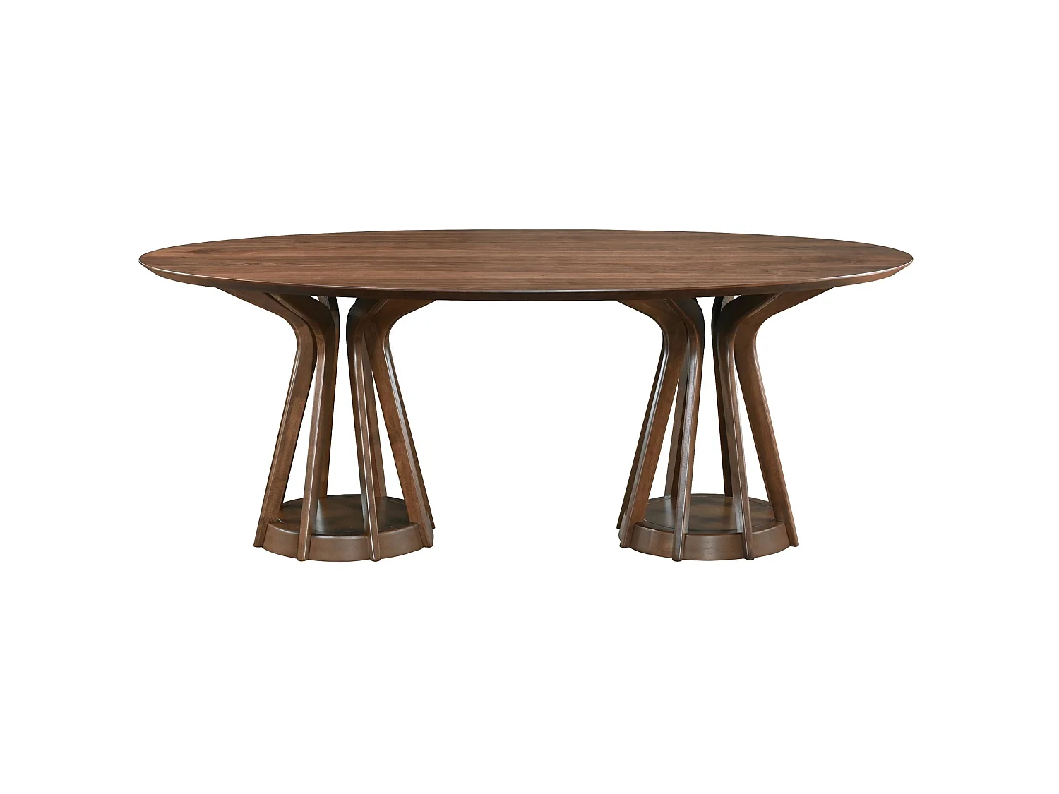 Esstisch 200 x 110 cm – Nussbaum-Optik – STENNE