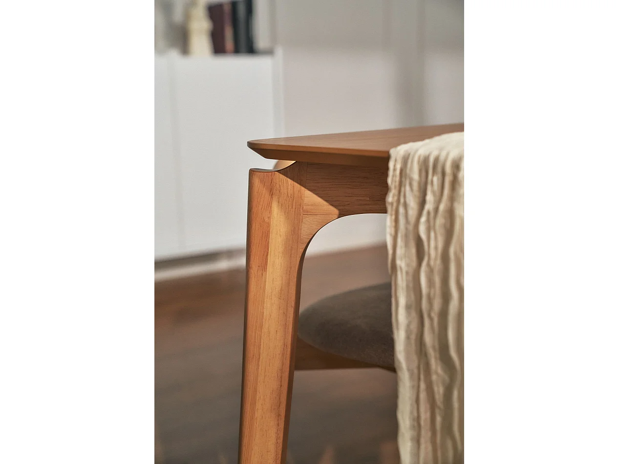 Table à manger rectangulaire – aspect chêne – 150x90 cm – SPEATIC