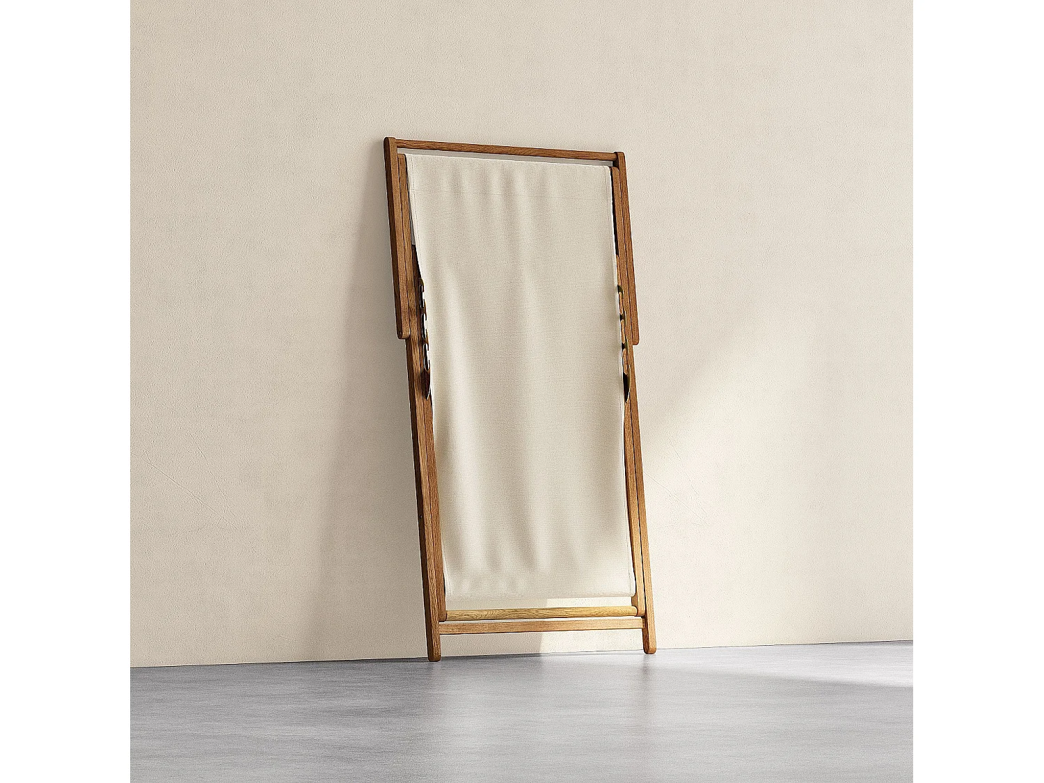 Habitat - Chilienne en chêne et toile en coton - Écru - Maui