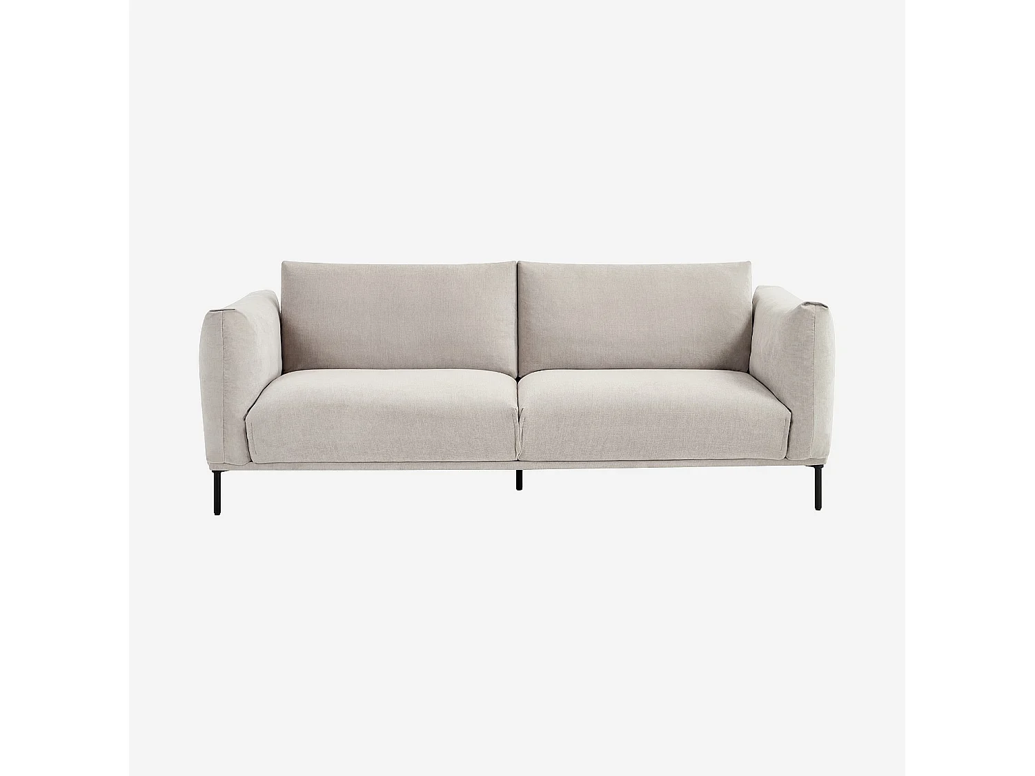 Habitat - Canapé 3 places en tissu - Gris polaire - Amami