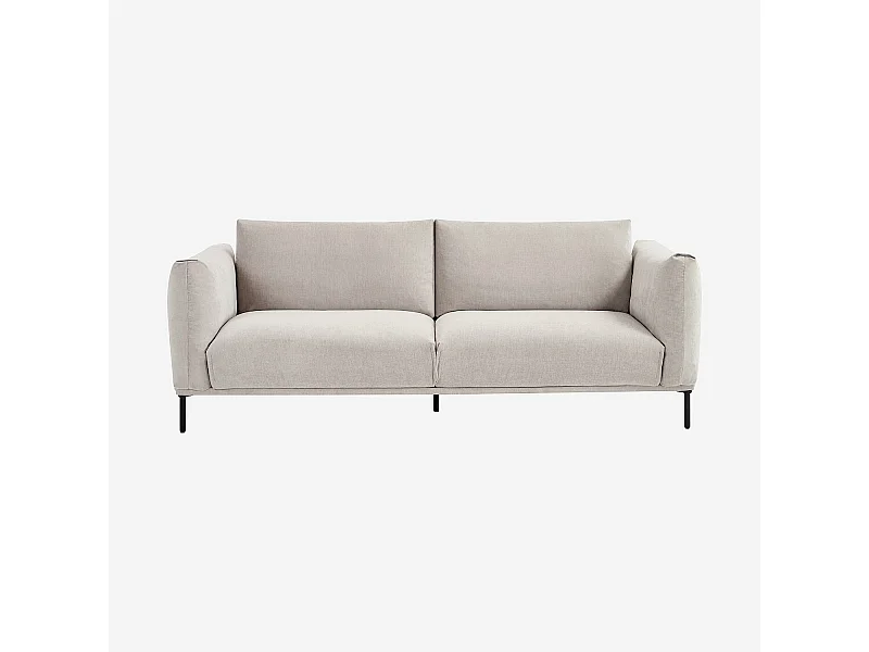 Habitat - Canapé 3 places en tissu - Gris polaire - Amami