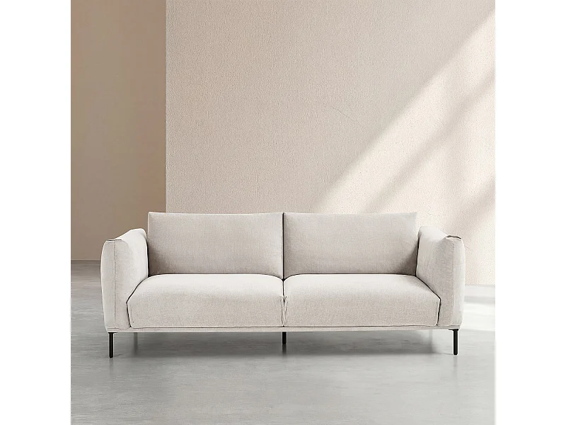 Habitat - Canapé 3 places en tissu - Gris polaire - Amami