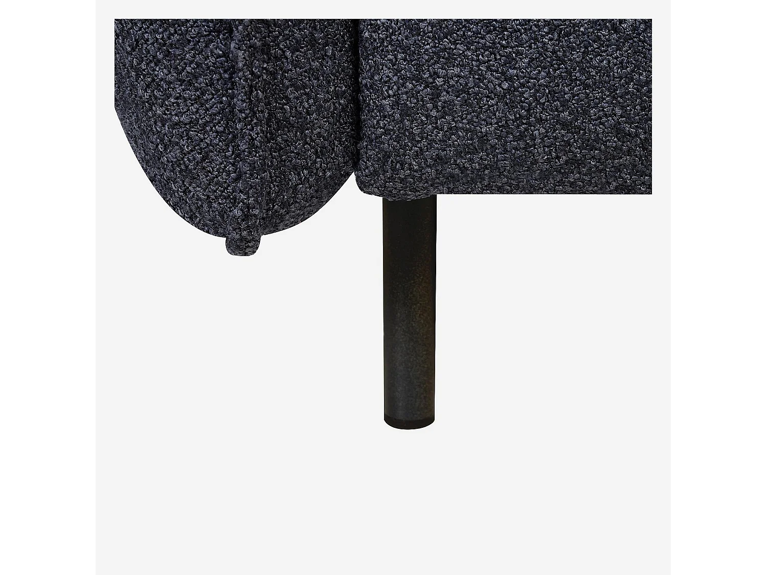 Canapé convertible 3 places - Couchage 160 cm - Matelas en mousse 13 cm - Tissu Tolfa Bleu marine